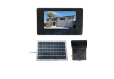 Solar Battery Powered Wireless 7” Inch Colour Video Door Phone Doorbell Intercom